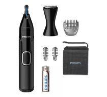 Deguna trimmeris Philips 5000 NT5650/16 — uz AA bateriju, ūdensizturīgs, nerūsējošā tērauda asmeņi, 3 ķemmes, ceļojumu maisiņš