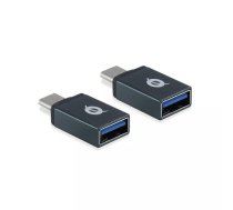 Conceptronic DONN03G kabeļu spraudņu pāreja USB 3.1 Gen 1 Type-C USB 3.1 Gen 1 Type-A Melns