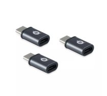 Conceptronic DONN05G kabeļu spraudņu pāreja USB 2.0 Type-C USB 2.0 Micro Melns