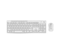 Logitech MK295 klusa bezvadu kombinētā tastatūra QWERTY US International baltā krāsā