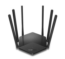 Portatīvais maršrutētājs MERCUSYS MR50G AC1900 divjoslu (2,4 / 5 GHz), Wi‑Fi 5, 1900 Mbps, 6 ārējās antenas, Gigabit LAN