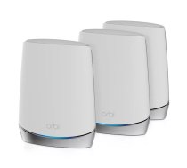 NETGEAR Orbi RBK753 AX4200 WiFi 6 Mesh System Trīskāršā frekvenču josla (2.4 GHz / 5 GHz) Wi-Fi 6 (802.11ax) Balts 7 Iekšējs