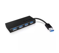 ICY BOX IB-AC6104-B USB 3.2 Gen 1 (3.1 Gen 1) Type-A 5000 Mbit/s Melns