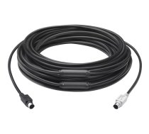 Logitech GROUP 15m Extender Cable PS/2 kabelis 6-p Mini-DIN Melns