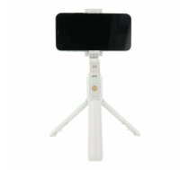 RoGer 2in1 Universls Selfie Stick + statīvs Statnis ar Bluetooth statīvu un Bluetooth statīvu / Balts