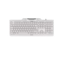 Klaviatūra CHERRY KC 1000 SC Universal USB AZERTY Baltā