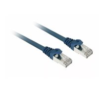 Sharkoon savienojuma tīkla kabelis SFTP, RJ-45, ar Cat.7a neapstrādātu kabeli (zils, 50cm)