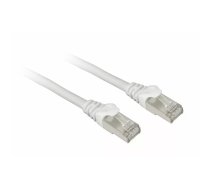 Sharkoon savienojuma tīkla kabelis SFTP, RJ-45, ar Cat.7a neapstrādātu kabeli (balts, 50cm)