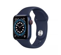 Apple Watch Series 6 OLED 40 mm Digitāls 324 x 394 pikseļi Skārienjūtīgais ekrāns 4G Zils Wi-Fi GPS