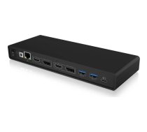 RaidSonic IB-DK2245AC dokstacija Vadu USB 3.2 Gen 1 (3.1 Gen 1) Type-C Melns