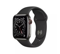 Apple Watch Series 6 OLED 40 mm Digitāls 324 x 394 pikseļi Skārienjūtīgais ekrāns 4G Grafīts Wi-Fi GPS