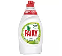Trauku mazgāšanas līdzeklis FAIRY Apple 450 ml — šķidrais līdzeklis roku trauku mazgāšanai, ābolu aromāts, 450 ml
