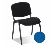 Biroja krēsls nowy styl ISO BLACK C-6 blue — ergonomisks, auduma sēdeklis, augstuma regulēšana