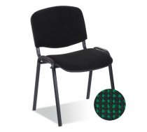 Biroja krēsls nowy styl ISO BLACK C-32 — melns ar zaļiem akcentiem