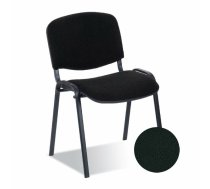 Biroja krēsls nowy styl ISO BLACK V-4 ar melnu ādas imitācijas apdari, grozāms, augstuma regulēšana