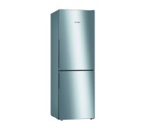 Ledusskapis-saldētava Bosch Serie 4 KGV33VLEA — brīvi stāvošs nerūsējošā tērauda, 289 L (195 L/94 L), energoefektivitāte E, 176 cm