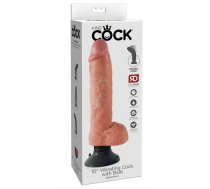 King Cock 10 collu Vibr./w.balls