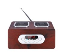 Pārnēsājams radio BLAUPUNKT PP5BR — FM, MP3, SD kartes līdz 32 GB, LED displejs, 6W RMS, koka apdare