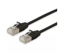 Equip 606123 tīkla kabelis Melns 0,5 m Cat6a F/FTP (FFTP)