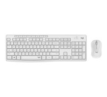 Logitech MK295 Silent Wireless Combo tastatūra Pele iekļauta USB QWERTY Spāņu Balts