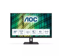 AOC E2 U32E2N LED display 80 cm (31.5") 3840 x 2160 pikseļi 4K Ultra HD Melns