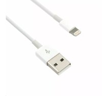 C-TECH USB 2.0 Lightning kabelis (IP5 un jaunāks), uzlādes un sinhronizācijas kabelis, 2 m, balts