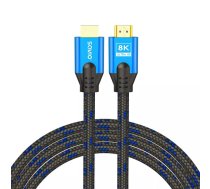 Savio CL-143 HDMI kabelis 3 m HDMI Type A (Standard) Melns, Zils