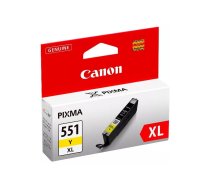 Canon CLI-551XL Y w/sec tintes kārtridžs 1 pcs Oriģināls Augsta (XL) produktivitāte Dzeltens