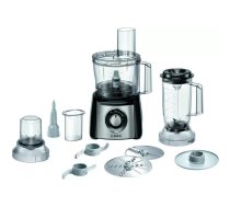 Virtuves kombains Bosch MCM3PM386 — 900 W motors, 2.3 L bļoda, melns/caurspīdīgs