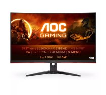 AOC G2 CQ32G2SE/BK LED display 80 cm (31.5") 2560 x 1440 pikseļi 2K Ultra HD Melns, Sarkans