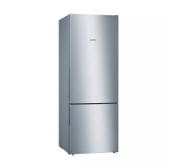 Ledusskapis-saldētava Bosch Serie 4 KGV58VLEAS, brīvi stāvošs, 503 L kopējā ietilpība (377 L ledusskapis / 126 L saldētava), nerūsējošais tērauds