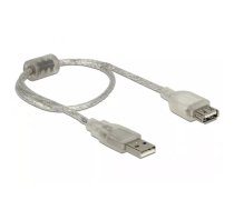 DeLOCK 82244 USB kabelis 0,3 m USB 2.0 USB A Caurspīdīgs