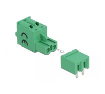 DeLOCK 66505 spaiļu bloks Zaļš