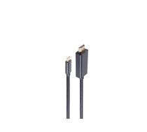 shiverpeaks SHVP BS1056185 - HDMI A Stecker> USB 3.1 C Stecker 4K schwarz 1.8m - Digital/Daten HDMI kabelis 1,8 m HDMI Type A (Standard) HDMI Type C (Mini) Melns