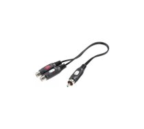 SpeaKa Professional Cinch audio Y-adapteris [1x Cinch male - 2x Cinch female] melns (SP-7869820)