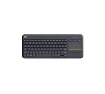 Logitech Wireless Touch Keyboard K400 Plus Mini QWERTZ Melna