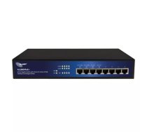 ALLNET ALL8804POE+ tīkla pārslēgs Nepārvaldīts L2 Gigabit Ethernet (10/100/1000) Power over Ethernet (PoE) Melns, Zils