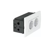 OBO Bettermann SDE-RW D0RW2 Modul 45 2 ligzdu bloks tīri balts (6119407)