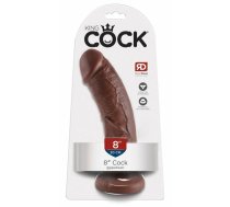 King Cock 8" loceklis brūns