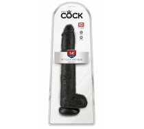 King Cock 14" loceklis ar bumbiņām Dar