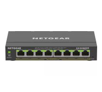 NETGEAR 8-Port Gigabit Ethernet High-Power PoE+ Plus Switch (GS308EPP) Vadīts L2/L3 Gigabit Ethernet (10/100/1000) Power over Ethernet (PoE) Melns