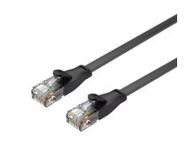 Ethernet kabelis Unitek Cat6 UTP RJ45 5 m, melns, ciets vadītājs, 250 MHz, zelta pārklājuma kontakti