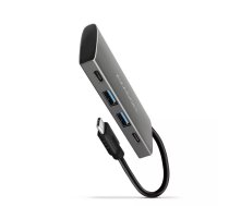 AXAGON HMC-4G2, USB-C 3.2 Gen 2 10 Gb/s hub, porty 2x USB-A + 2x USB-C, kabel USB-C 13cm