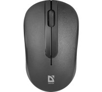Bezvadu optiskā pele DEFENDER HIT MM-495 RF, ambidekstra, 1600 DPI, USB RF uztvērējs, melna