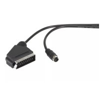 SpeaKa Professional SP-9076580 video kabeļu aksesuārs 1,5 m SCART (21-pin) Mini-DIN (9-pin) Melns