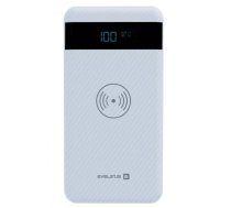 Evelatus EPB05 10000mAh Power Bank X2 USB / Micro USB-C Lightning + 10W bezvadu uzlādētājs balts