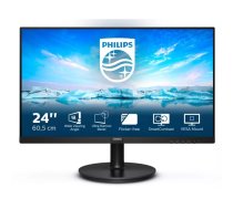 Philips V Line 241V8L/00 monitori 60,5 cm (23.8") 1920 x 1080 pikseļi Full HD LCD Melns