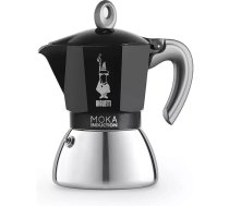 Bialetti Moka Induction Mokas kafijas katliņš 100ml Melns, Sudrabs