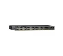 Cisco Catalyst WS-C2960X-48FPS-L tīkla pārslēgs Vadīts L2/L3 Gigabit Ethernet (10/100/1000) Power over Ethernet (PoE) Melns