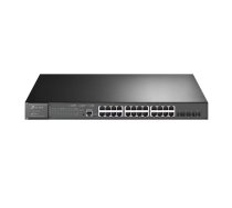 TP-Link JetStream TL-SG3428XMP tīkla pārslēgs Vadīts L2+ Gigabit Ethernet (10/100/1000) Power over Ethernet (PoE) 1U Melns